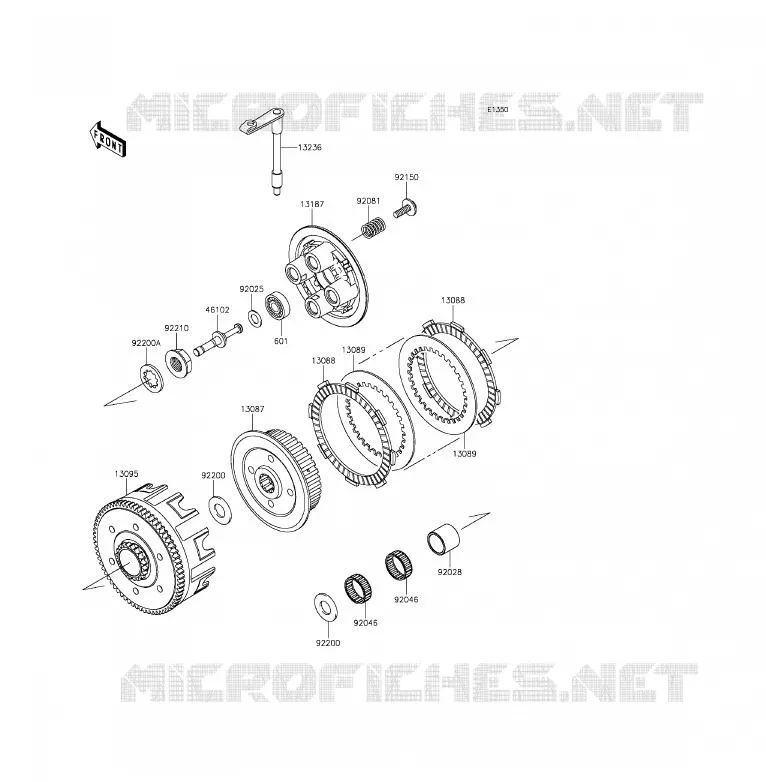 EMBRAYAGE Kawasaki TOUT-TERRAIN 85 2016 KX85  KX85CGF