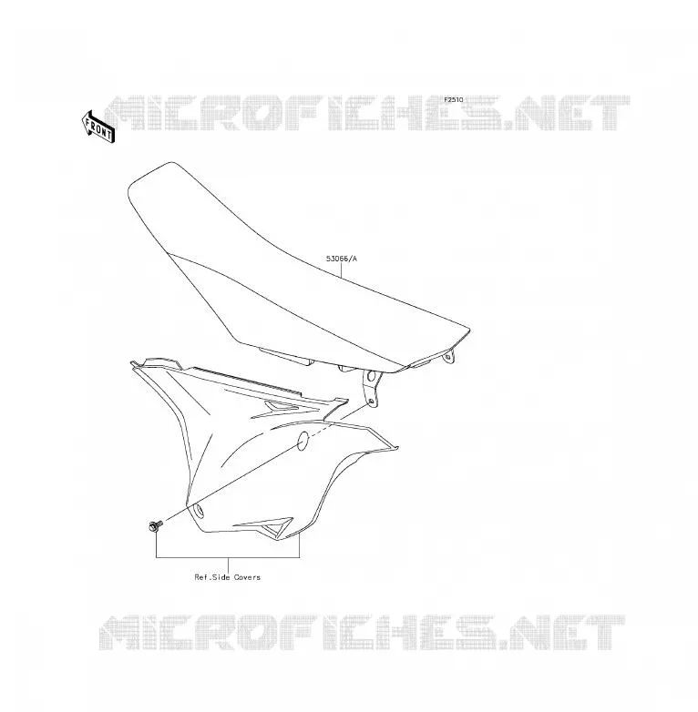SELLE Kawasaki TOUT-TERRAIN 85 2014 KX85 - KX85 II  KX85DEF