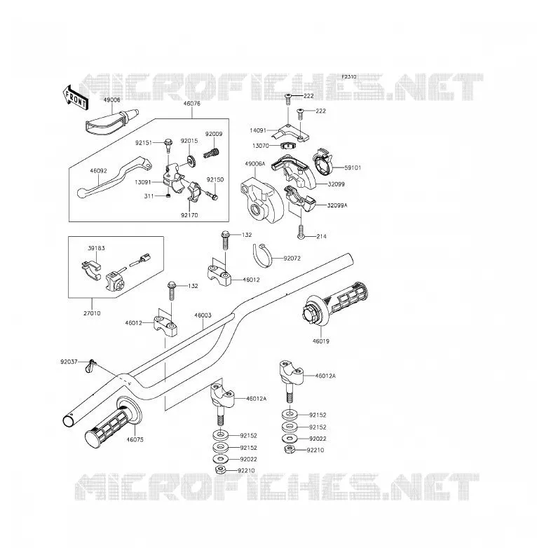 GUIDON Kawasaki TOUT-TERRAIN 85 2015 KX85 - KX85 II  KX85DFF