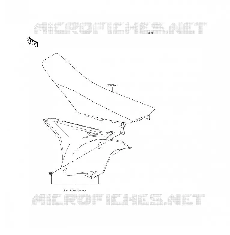 SELLE Kawasaki TOUT-TERRAIN 85 2015 KX85 - KX85 II  KX85DFF