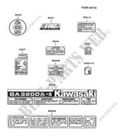 LABEL pour Kawasaki GA3200A-S GAH20A