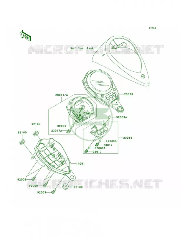 Meters Kawasaki MOTOS 1500 2007 Vulcan 1500 Classic  VN1500N7F