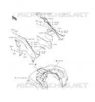 CACHE LAT&Eacute;RAL pour Kawasaki BRUTE FORCE 750 4X4I EPS 2016