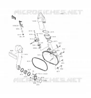 COUVERCLE CONVERTISSEUR pour Kawasaki BRUTE FORCE 750 4X4I EPS 2016