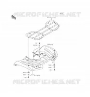 GARDE BOUE ARRI&Egrave;RE pour Kawasaki BRUTE FORCE 750 4X4I EPS 2016