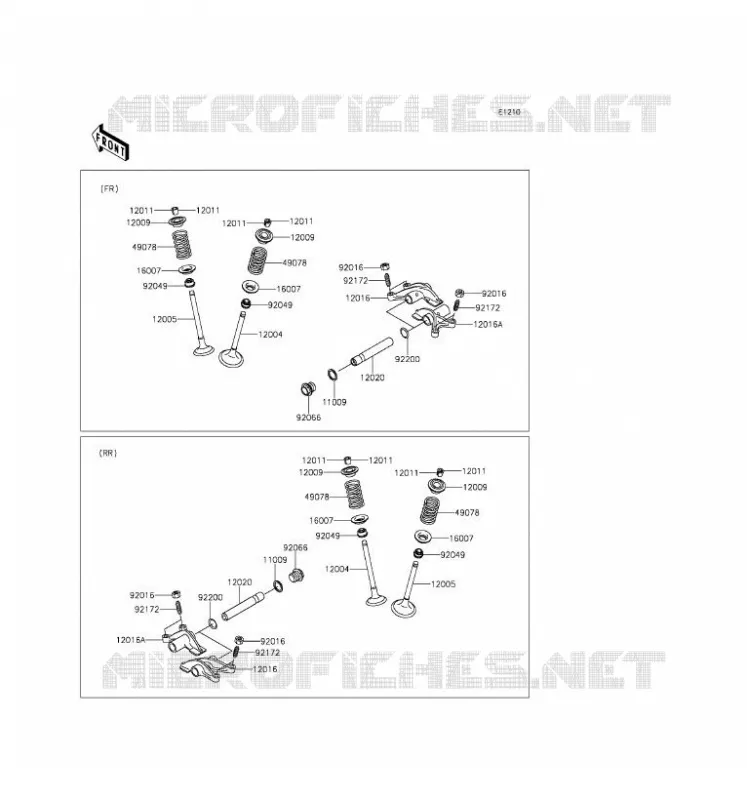 SOUPAPE Kawasaki QUAD 750 2017 BRUTE FORCE 750 4X4I EPS  KVF750GHF