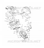 PIECE COQUE MILIEU pour Kawasaki JET SKI ULTRA LX 2016