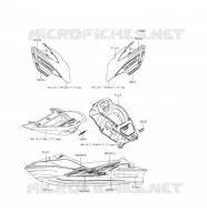 STICKER(EBONY) pour Kawasaki JET SKI ULTRA LX 2016