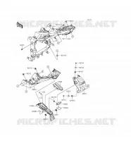 GARDE BOUE ARRI&Egrave;RE pour Kawasaki Z250SL ABS 2016