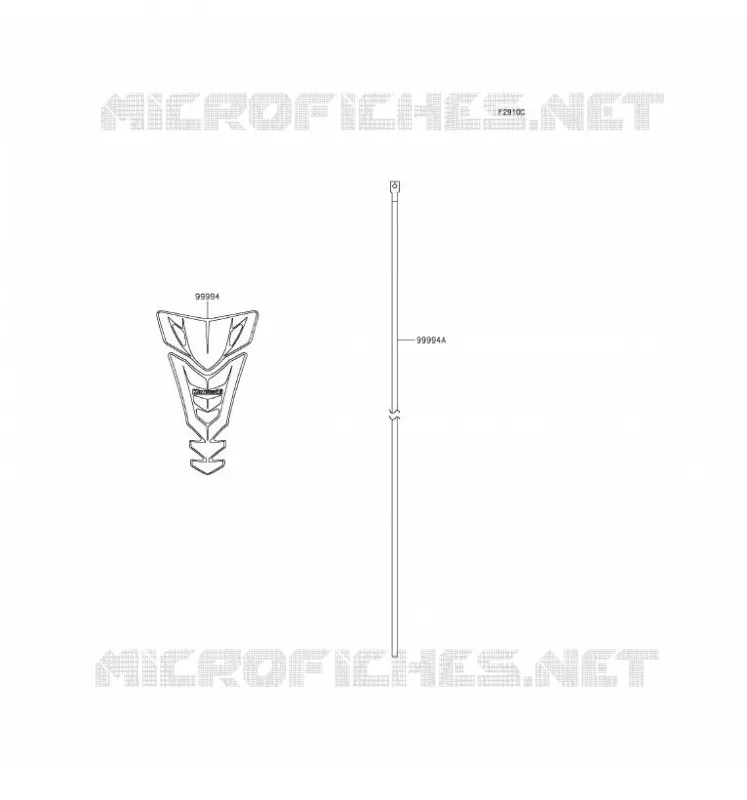ACCESSOIRE(DECALS) Kawasaki MOTOS 250 2016 NINJA 250SL ABS  BX250BGFA