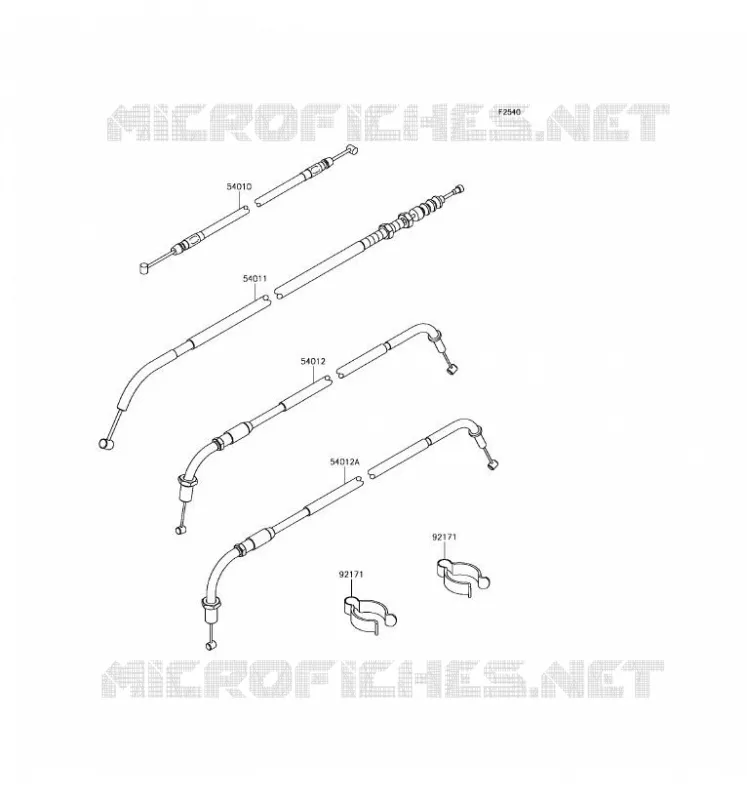 CABLES Kawasaki MOTOS 800 2016 W800  EJ800AGF