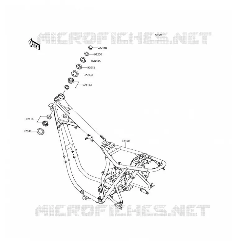 CH&Acirc;SSIS Kawasaki MOTOS 800 2016 W800  EJ800AGF