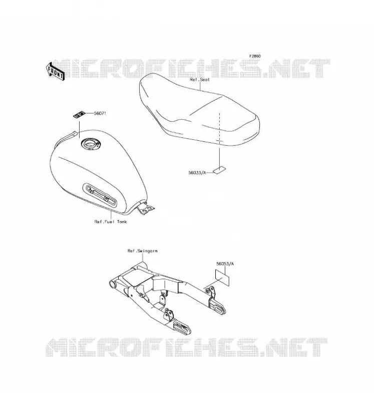 LABEL Kawasaki MOTOS 800 2016 W800  EJ800AGF