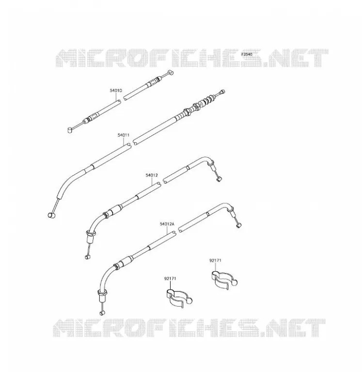 CABLES Kawasaki MOTOS 800 2016 W800  EJ800AGS