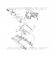 CACHE LAT&Eacute;RAL/GARDE CHAINE pour Kawasaki VULCAN S 2017