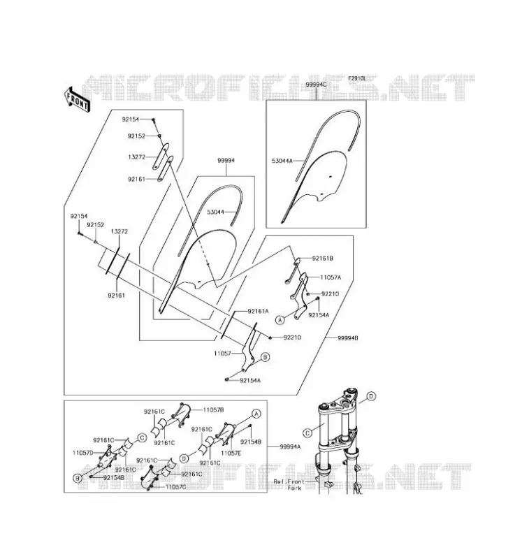 ACCESSOIRE(PARE-BRISE) Kawasaki MOTOS 650 2017 VULCAN S ABS  EN650DHFA