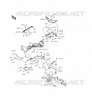 CACHE LAT&Eacute;RAL/GARDE CHAINE pour Kawasaki Z300 2016