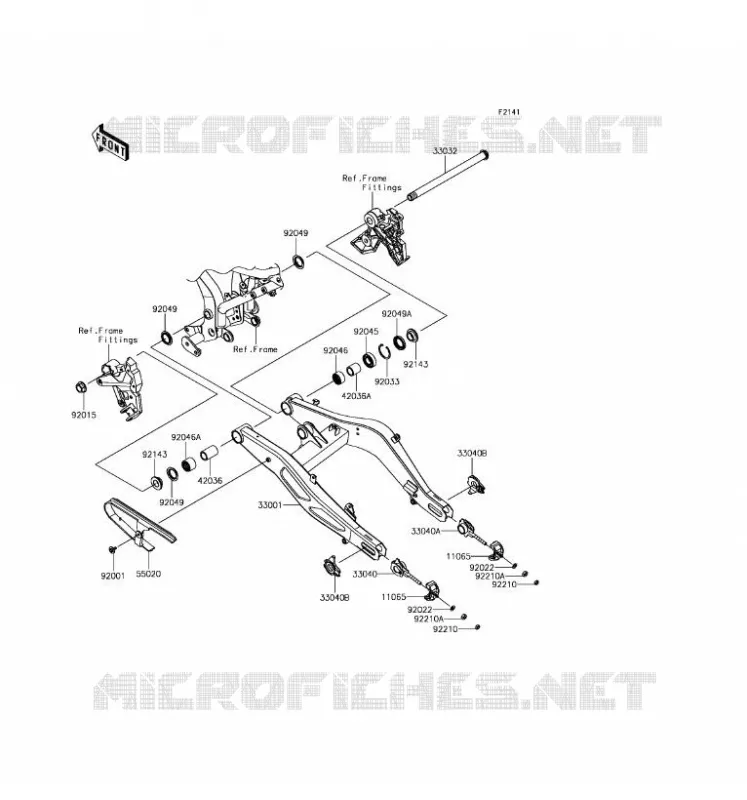 BRAS OSCILLANT Kawasaki MOTOS 650 2017 Z650 ABS  ER650HHF