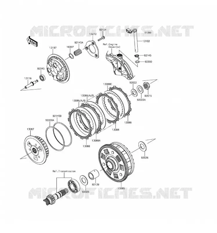 EMBRAYAGE Kawasaki MOTOS 650 2017 Z650 ABS  ER650HHF