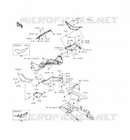 CACHE LAT&Eacute;RAL/GARDE CHAINE pour Kawasaki NINJA 300 2016