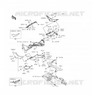 CACHE LAT&Eacute;RAL/GARDE CHAINE pour Kawasaki NINJA 300 ABS 2016