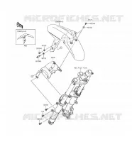 GARDE BOUE AVANT pour Kawasaki NINJA 300 ABS 2016