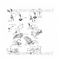 CONTACTEUR SERRURE/R&Eacute;FLECTEUR pour Kawasaki NINJA 300 ABS 2016