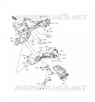 GARDE BOUE ARRI&Egrave;RE pour Kawasaki NINJA 300 ABS 2017