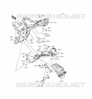GARDE BOUE ARRI&Egrave;RE pour Kawasaki NINJA 300 ABS 2017
