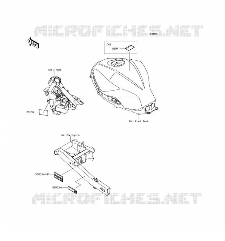 LABEL Kawasaki MOTOS 300 2017 NINJA 300 ABS  EX300BHFB