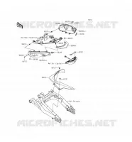 CACHE LAT&Eacute;RAL/GARDE CHAINE pour Kawasaki ER-6F 2016