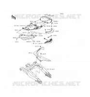 CACHE LAT&Eacute;RAL/GARDE CHAINE pour Kawasaki ER-6F 2016