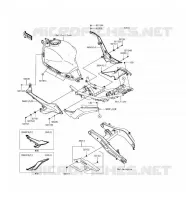 CACHE LAT&Eacute;RAL/GARDE CHAINE pour Kawasaki NINJA 650 ABS 2017