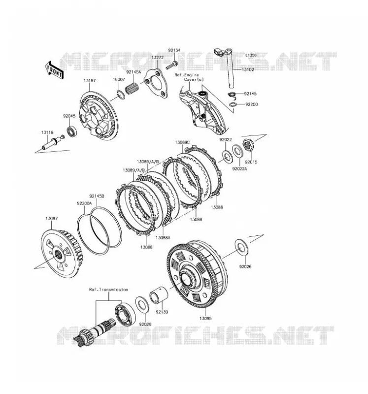 EMBRAYAGE Kawasaki MOTOS 650 2017 NINJA 650 ABS  EX650KHF