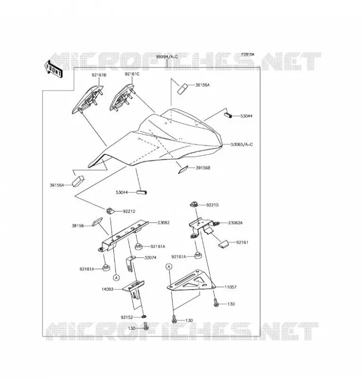 ACCESSOIRE (COUVRE SELLE) Kawasaki MOTOS 650 2017 NINJA 650 ABS  EX650KHF