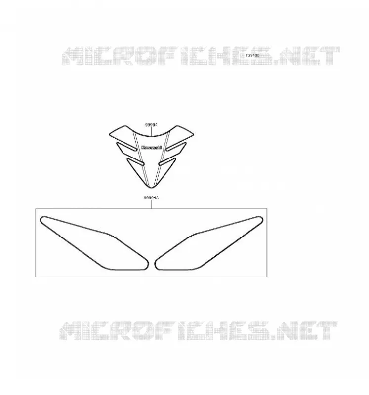 Accessory(Pads) Kawasaki MOTOS 650 2017 NINJA 650 ABS  EX650KHF