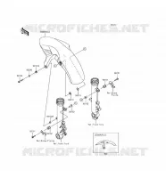 GARDE BOUE AVANT pour Kawasaki NINJA 650 ABS 2017