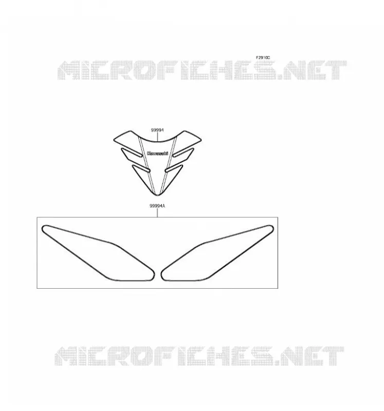 Accessory(Pads) Kawasaki MOTOS 650 2017 NINJA 650 ABS  EX650KHF