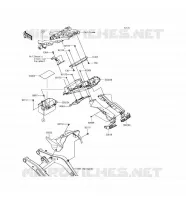 GARDE BOUE ARRI&Egrave;RE pour Kawasaki NINJA 650 ABS 2017
