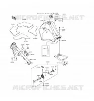 RESERVOIR CARBURANT pour Kawasaki KLR650 2016