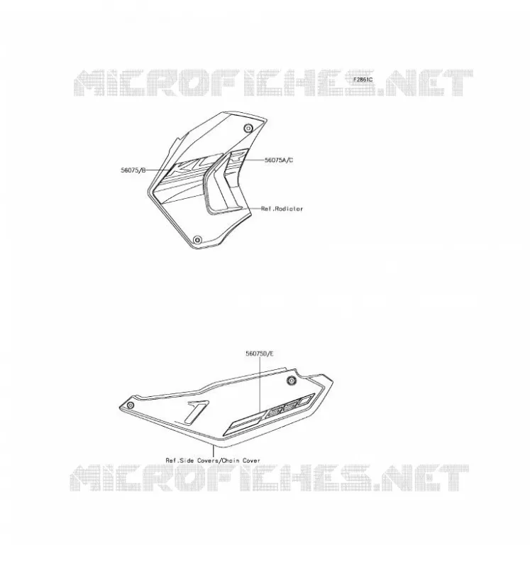 STICKER(EBONY) Kawasaki MOTOS 650 2016 KLR650  KL650EGF