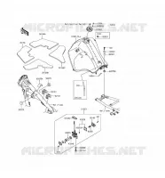 RESERVOIR CARBURANT pour Kawasaki KLR650 2017
