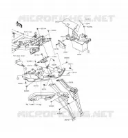 GARDE BOUE ARRI&Egrave;RE pour Kawasaki VERSYS 650 2016