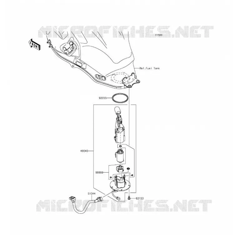 POMPE A ESSENCE Kawasaki MOTOS 650 2016 VERSYS 650  KLE650EGF