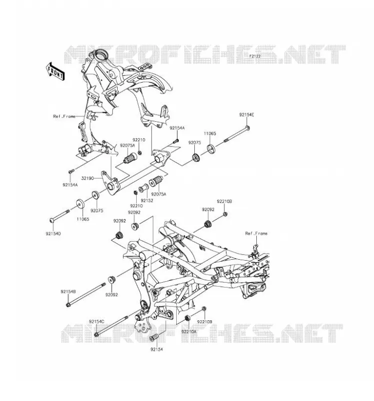 SUPPORT MOTEUR Kawasaki MOTOS 650 2016 VERSYS 650  KLE650EGF