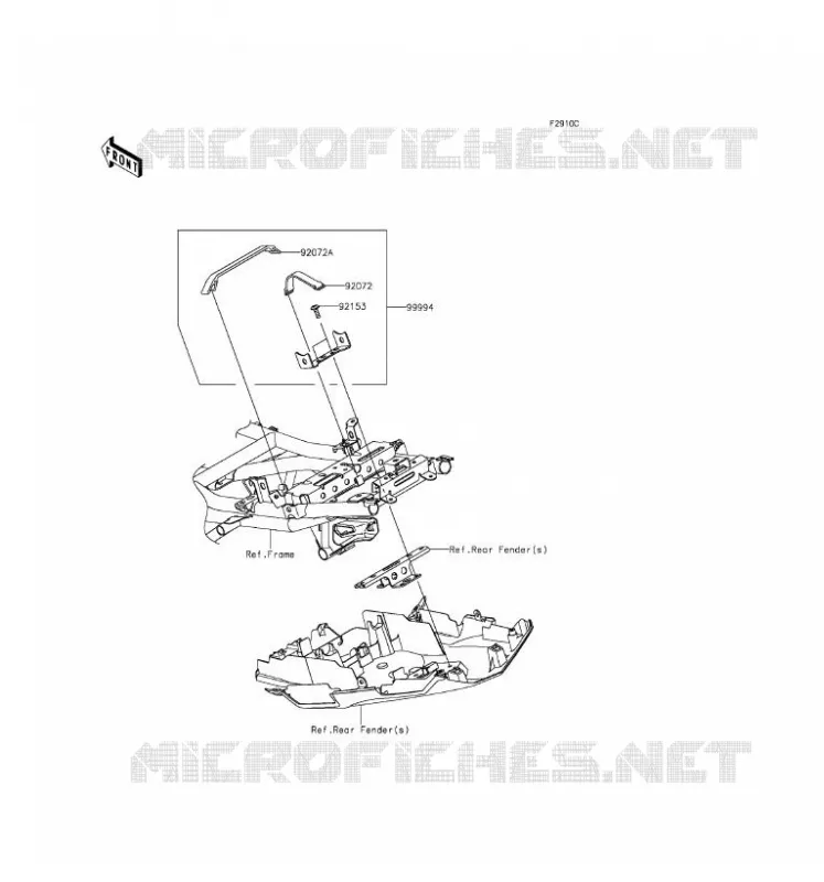 ACCESSOIRE (SUPPORT ANTIVOL U) Kawasaki MOTOS 650 2016 VERSYS 650  KLE650EGF