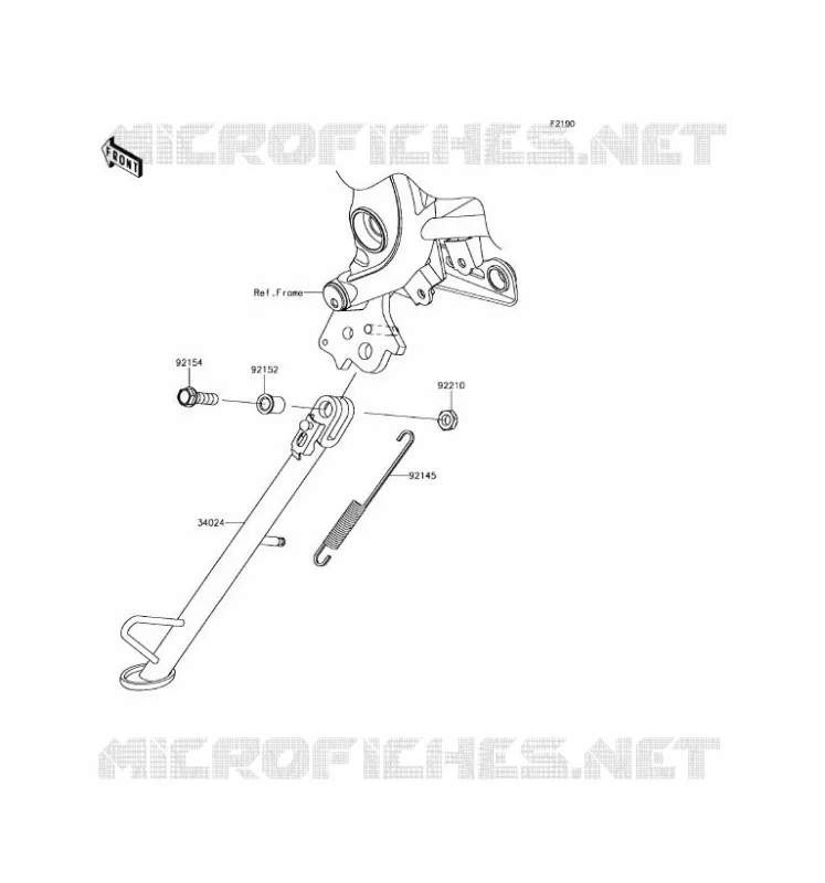 BEQUILLES Kawasaki MOTOS 650 2017 VERSYS 650 ABS  KLE650FHF