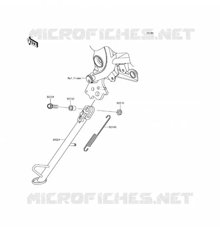 BEQUILLES Kawasaki MOTOS 650 2017 VERSYS 650 ABS  KLE650FHF