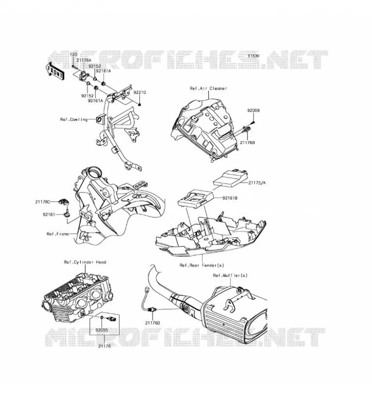 INJECTION CARBURANT Kawasaki MOTOS 650 2017 VERSYS 650 ABS  KLE650FHF