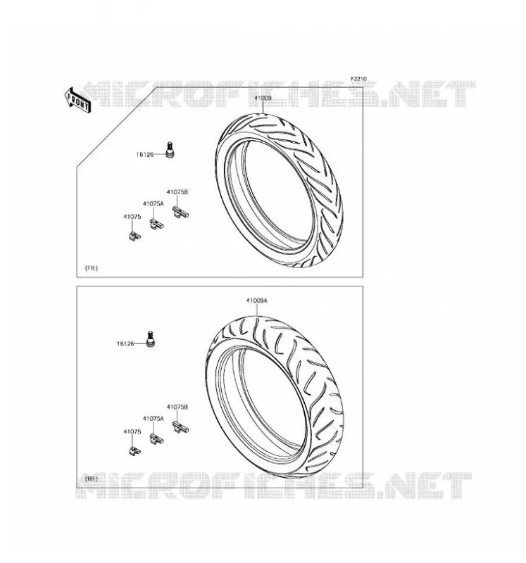 ROUE/PNEUS Kawasaki MOTOS 650 2017 VERSYS 650 ABS  KLE650FHFA